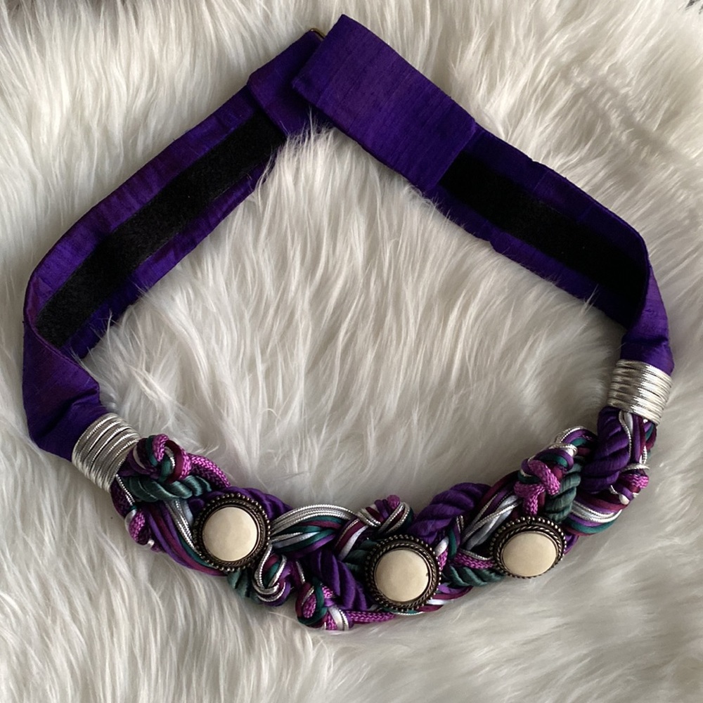 Vintage Purple Rope Ornamental Belt